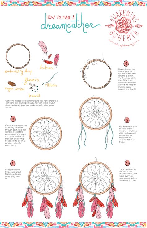 how to make a dream catcher|printable dream catcher instructions.